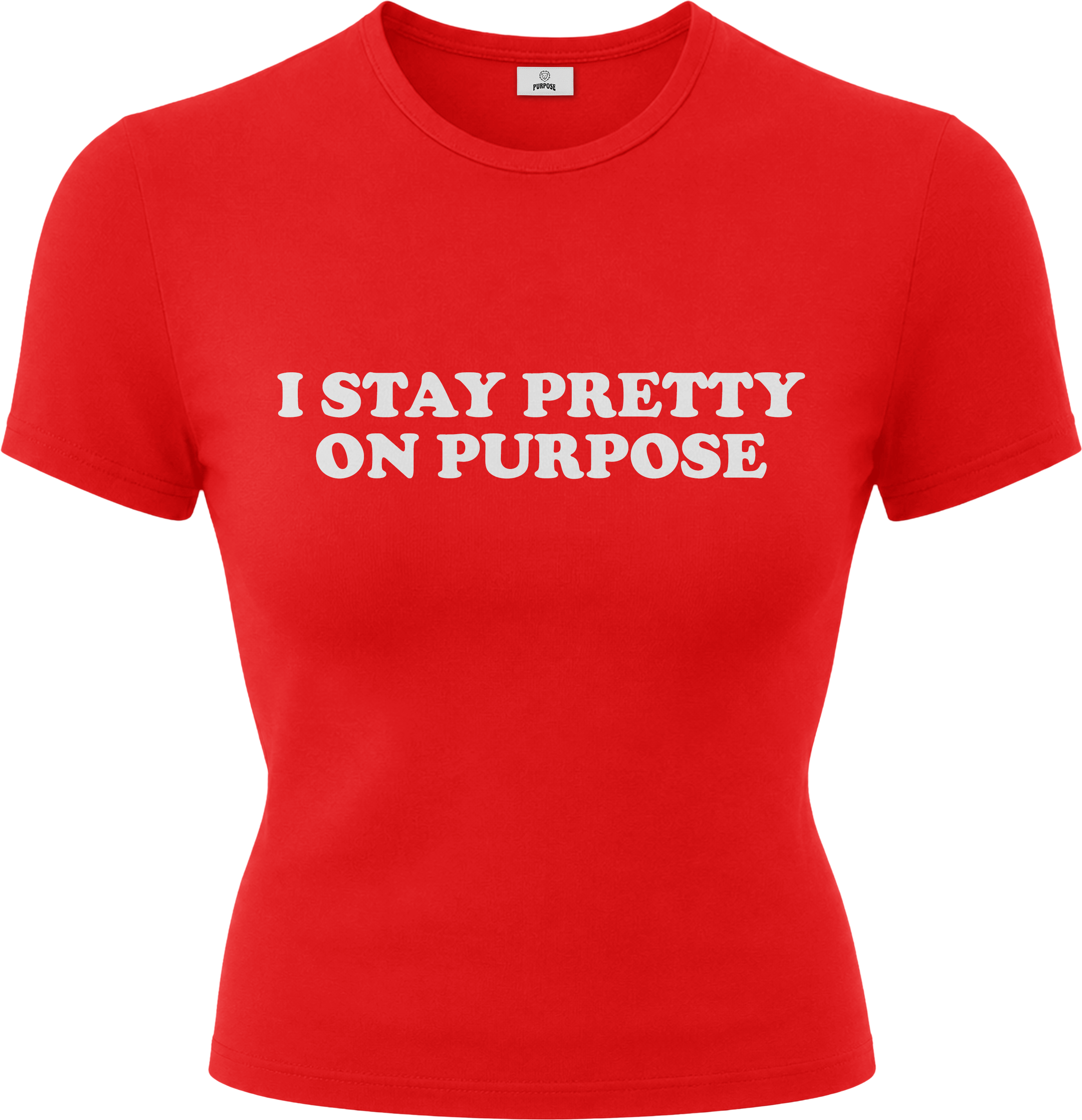 Purpose baby tee (red)